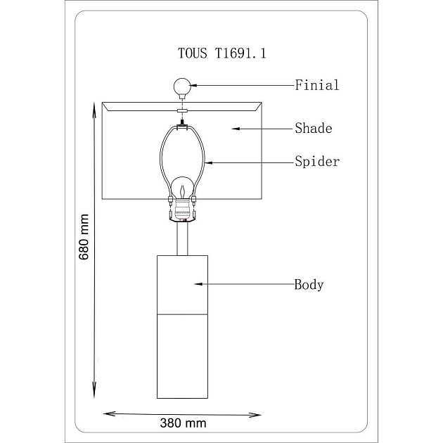 Настольная лампа Lucia Tucci Tous T1691.1 изображение 2 Настольная лампа Lucia Tucci Tous T1691.1 Фото № 2