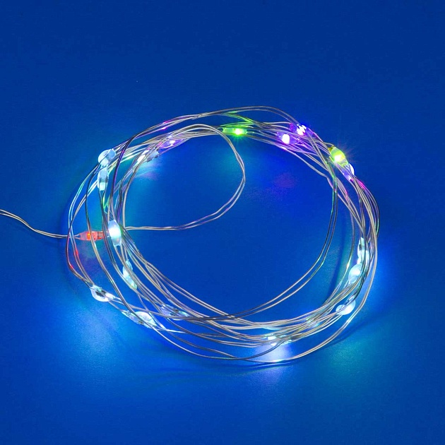 Светодиодная гирлянда Uniel Роса разноцветный ULD-S0200-020/DTB/3AA/RC RGB IP20 Dew UL-00007247 Фото № 6