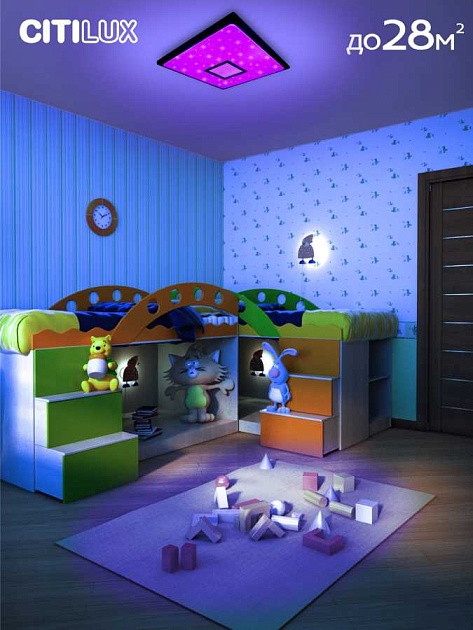 Потолочный светодиодный светильник Citilux Старлайт Смарт CL703AK81G Фото № 4