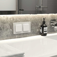 Рамка Werkel Senso на 2 поста белый стекло soft-touch W0023101 4690389200359 1