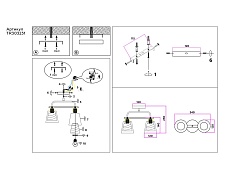 Потолочная люстра Ambrella light Traditional Modern TR303231 1