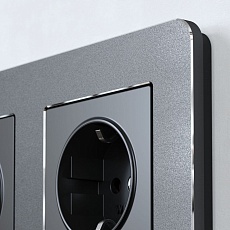 Рамка Werkel Platinum на 3 поста черный алюминий W0032608 4690389184482 1