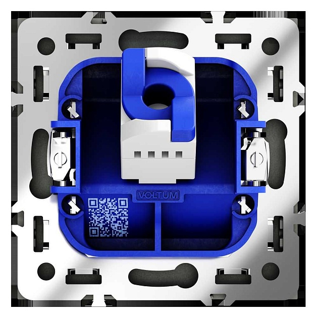 Розетка компьютерная встраиваемая Voltum S70 RJ45 кат.6, (графит) VLS060107 Фото № 6