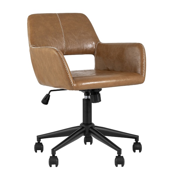 Поворотное кресло Stool Group Филиус экокожа коричневая FILIUS Фото № 1