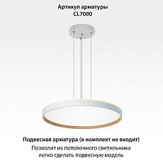 Потолочный светодиодный светильник Citilux Etalon CL750500R 2