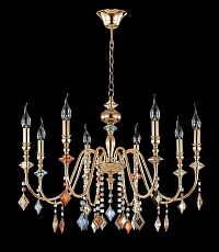 Подвесная люстра Crystal Lux MERCEDES SP8 GOLD/COLOR 3
