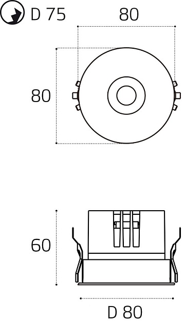 Светильник встраиваемый влагозащищенный Italline IT014-0208 nickel изображение 2 Светильник встраиваемый влагозащищенный Italline IT014-0208 nickel Фото № 2