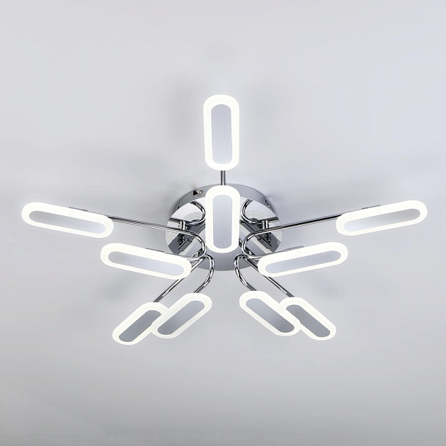 Потолочный светодиодный светильник Eurosvet 90148/10 хром Фото № 1