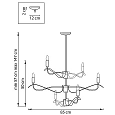 Подвесная люстра Lightstar Ragno 733263 2