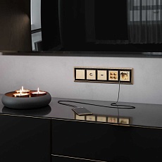 Акустическая розетка Werkel шампань рифленый W1185010 4690389160646 1