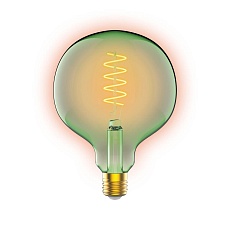 Лампа светодиодная диммируемая филаментная Gauss E27 5W 1800K зеленая 1012802105 2