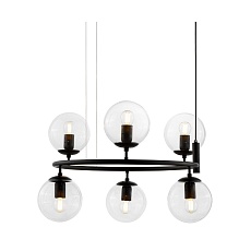 Подвесная люстра Lumina Deco Ceredo LDP 6034-6 RND BK 4