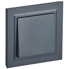BRITE Выключатель 1-клавишный 10А в сборе ВСР10-1-0-БрМ маренго IEK BR-V10-0-10-K35-F