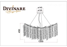 Подвесная люстра Divinare Salice 3135/26 SP-14 1