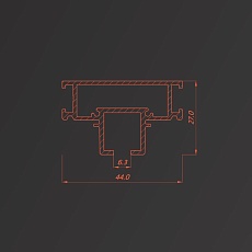 Однорядный карнизный профиль Flexy IZI KARNIZ 01 10174 IZI KARNIZ 01 9005 1