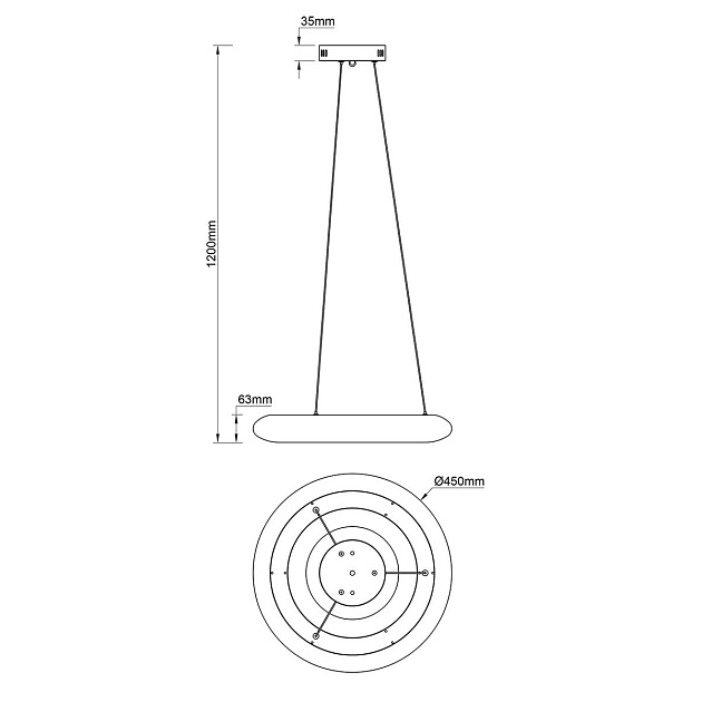 Подвесной светодиодный светильник Escada Soft 10258/1LED Фото № 2