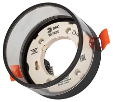 Светильник встраиваемый ЭРА KL82 BK под лампу GX53 черный Б0058400 5