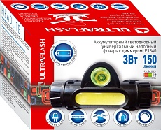Налобный светодиодный фонарь Ultraflash Headlite аккумуляторный 82х47 150 лм E1340 14268 4