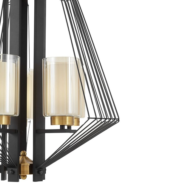 Подвесная люстра Lumina Deco Canti LDP 1244-5 BK+MD Фото № 2