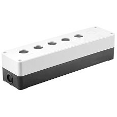 Корпус поста КП105(6) для кнопок управления 5(6) мест белый IEK BKP10-6-K01