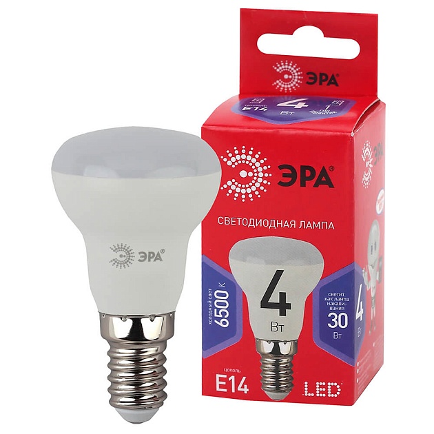 Лампа светодиодная ЭРА E14 4W 6500K матовая LED R39-4W-865-E14 R Б0045334 фото 3