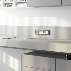 Накладка для двойной розетки Werkel Еthernet RJ-45 белый акрил W1191141 4690389197390 1