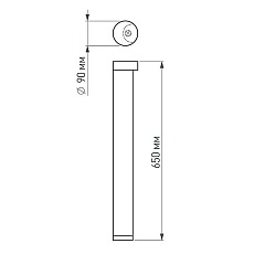 Уличный светодиодный светильник Arlight LGD-Path-Round90-H650B-7W Warm White 020349 3