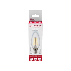 Лампа светодиодная филаментная Thomson E14 7W 6500K свеча прозрачная TH-B2334 3