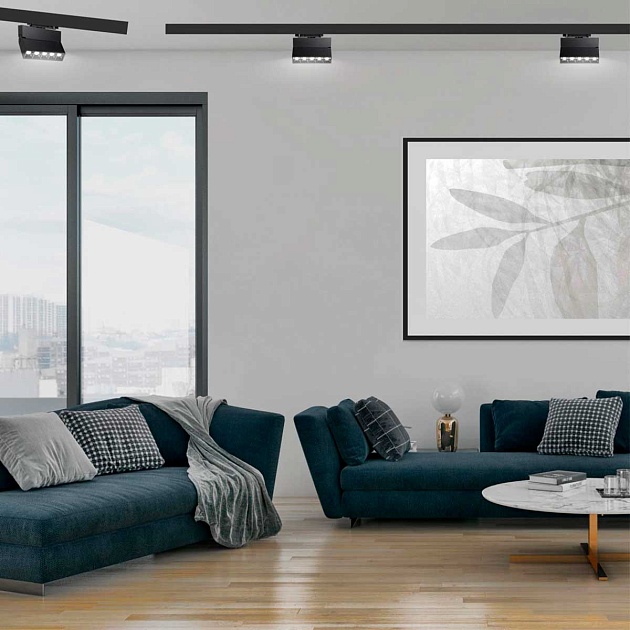 Трековый трехфазный светодиодный светильник Novotech Port Eos 358326 изображение 3 Трековый трехфазный светодиодный светильник Novotech Port Eos 358326 Фото № 3