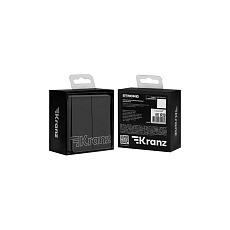 Выключатель STRONG 2 кл для жалюзи возвратный 10А с/у графит KRANZ KR-78-0711-6 1