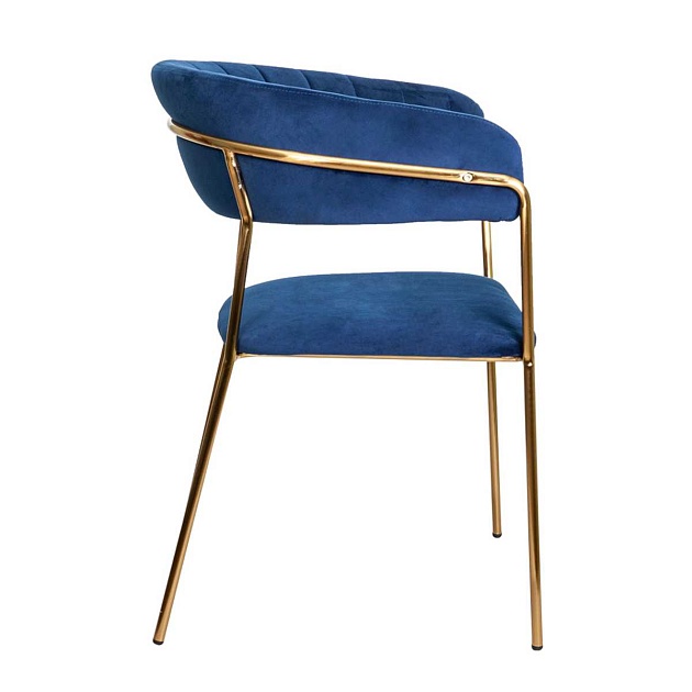 Кресло AksHome Geneva синий, велюр 62672 изображение 3 Кресло AksHome Geneva синий, велюр 62672 Фото № 3