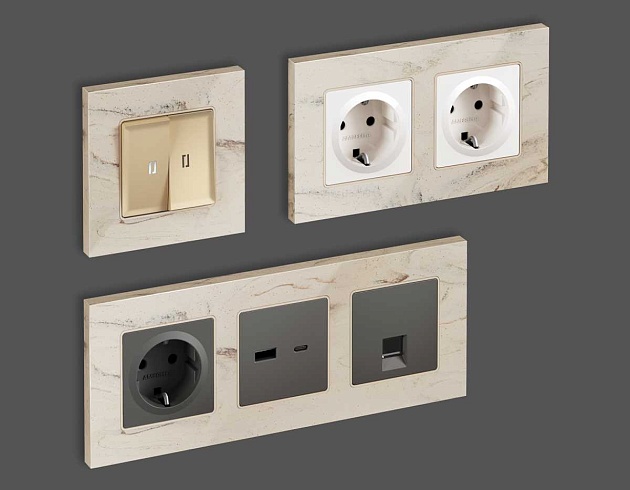 Рамка AMBRELLA VOLT AF930602 Фото № 2