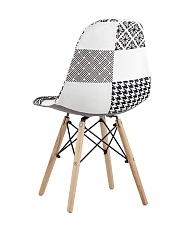 Кухонный стул Stool Group DSW черно-белый пэчворк УТ000002351 3