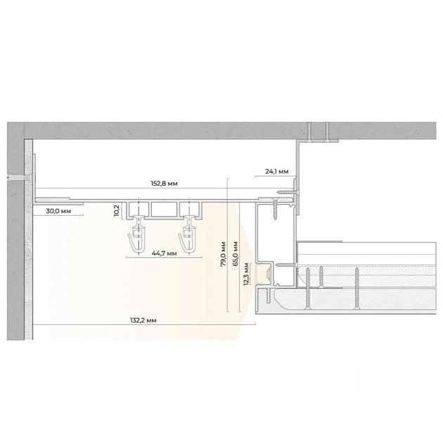 Скрытый карниз FerGipps белый M 02 УТ000001855 Фото № 2
