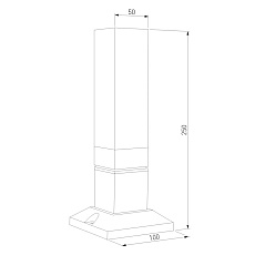 Уличный светодиодный светильник Elektrostandard 1536 Techno Led серый a052859 1