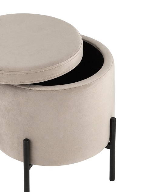 Пуф Stool Group Грейс велюр светло-серый vd-grays-b25 Фото № 4