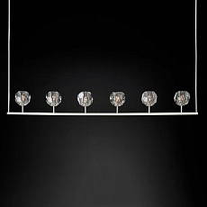 Подвесная люстра Imperium Loft Rh Boule De Cristal Linear Chandelier 6 Nickel 240203-22