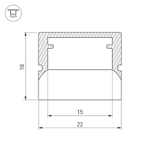 Профиль Arlight WPH-FLOOR22-2000 023290 2