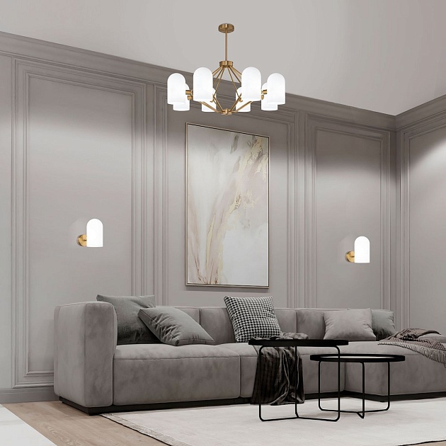 Подвесная люстра Eurosvet Bambola 60157/8 латунь Фото № 4