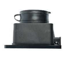 Розетка настенная 1-местная с/з Stekker, RST16-31-44, каучук, 250В, 16А, IP44, черный 39018 1