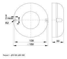 Настенно-потолочный светодиодный светильник IEK ДПО LDPO3-1001-008-4000-K01 1