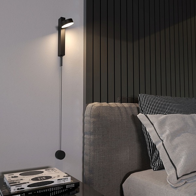 Бра Elektrostandard Orco 40112/LED черный a057590 изображение 4 Бра Elektrostandard Orco 40112/LED черный a057590 Фото № 4