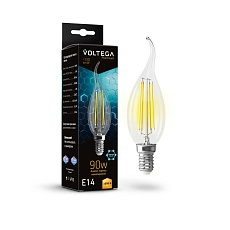 Лампа светодиодная Voltega E14 6W 3000K прозрачная 7220 1