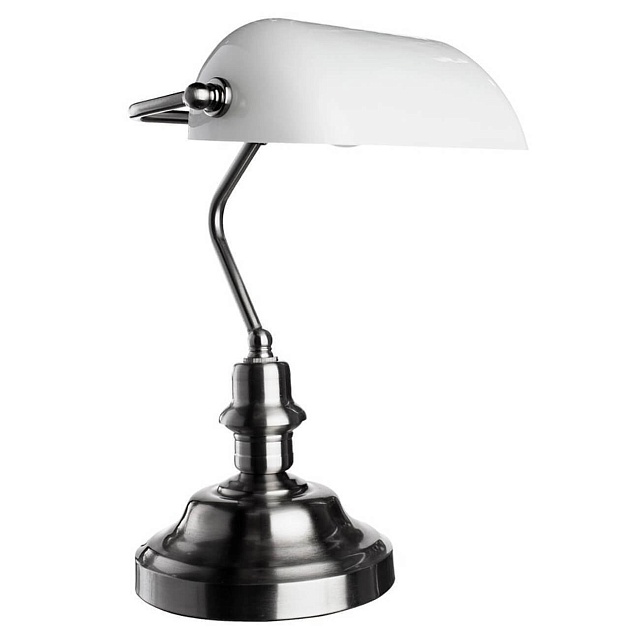 Настольная лампа Arte Lamp Banker A2491LT-1SS изображение 1 Настольная лампа Arte Lamp Banker A2491LT-1SS Фото № 1