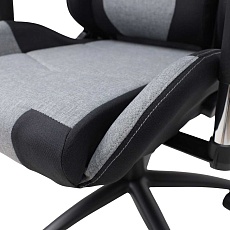 Игровое кресло AksHome Savage серый + черный, ткань 83800 5
