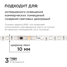 Комплект адресной светодиодной ленты Apeyron 14,4W/m 60LED/m 5050SMD RGB 2M 10-95 1
