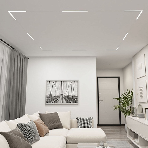 Трековый светодиодный светильник Denkirs Smart Linear DK8004-WH Фото № 6