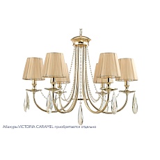 Подвесная люстра Crystal Lux Victoria SP6 Gold/Amber 2