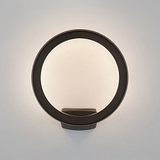 Уличный настенный светодиодный светильник Elektrostandard Ring 1710 Techno Led черный a054933 4