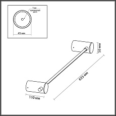 Настенный светодиодный светильник Odeon Light Dalia 4396/6WL 4